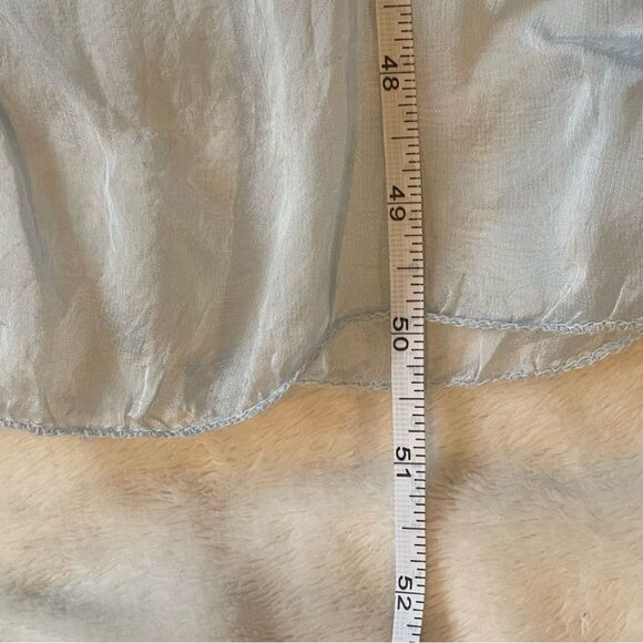 Boho Tie-Dye Maxi Dress MED – Crochet Yoke Sleeveless Flowy Festival Dress Silk - Picture 7 of 9